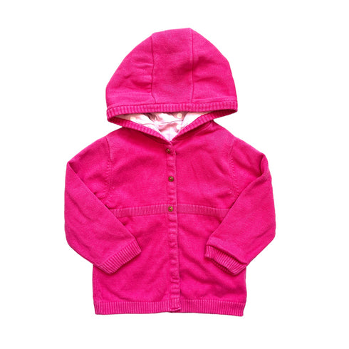 Pink Vertbaudet Hooded Cardigan - 18 months