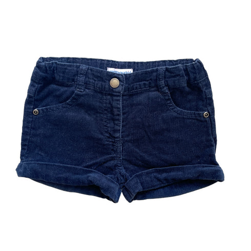 Navy Vertbaudet Corduroy Shorts - 24 months