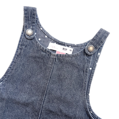 Grey Zara Denim Dress & Bloomer - 24 months