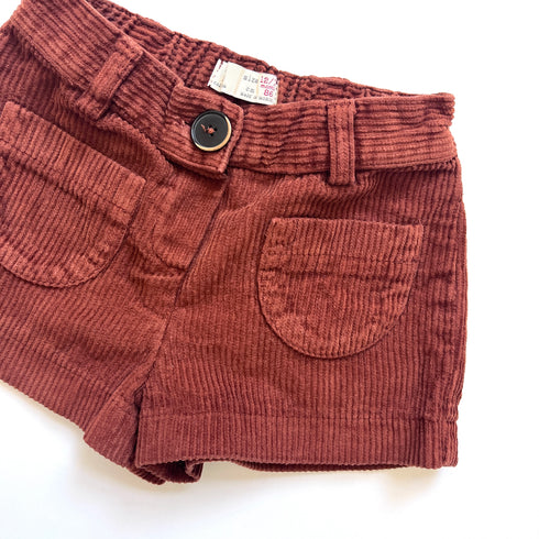 Brown Zara Corduroy Shorts - 18 months